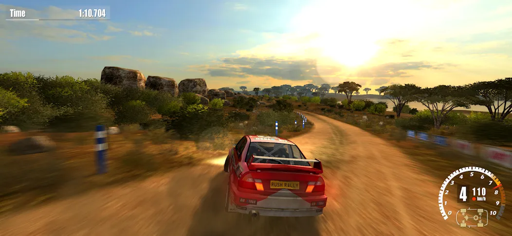 Rush Rally 3 Demo MOD APK — Безлимитные деньги и все трассы открыты — скриншот 2