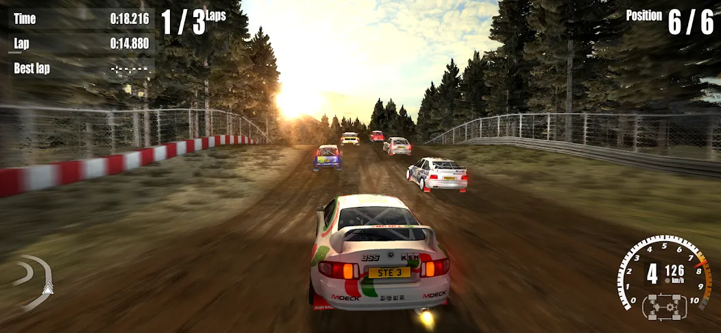 Rush Rally 3 Demo MOD APK — Безлимитные деньги и все трассы открыты — скриншот 4