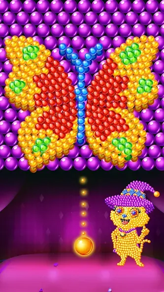 Взломанная Bubble Shooter Jerry на Андроид — Безлимитные монеты и жизни — скриншот 1