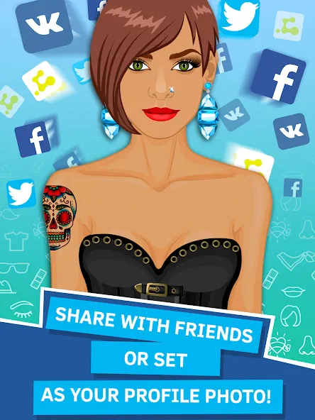 Avatar Creator App — Мод: Разблокированы все аксессуары — скриншот 5