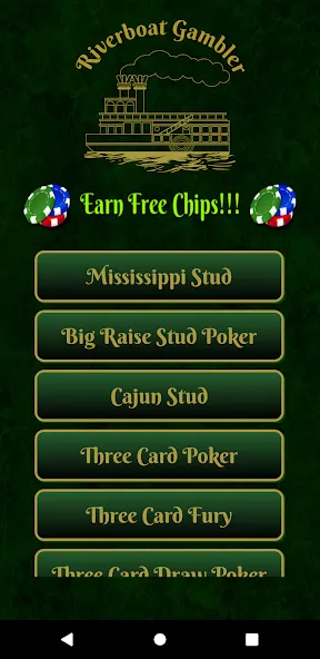 Riverboat Gambler на Андроид — Мод Безлимитные монеты и открыты столы — скриншот 1