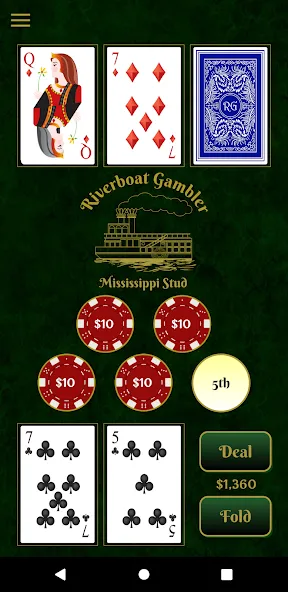 Riverboat Gambler на Андроид — Мод Безлимитные монеты и открыты столы — скриншот 2