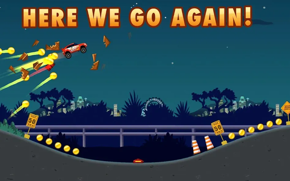 Extreme Road Trip 2 — Мод: Безлимитные деньги и топливо — скриншот 1