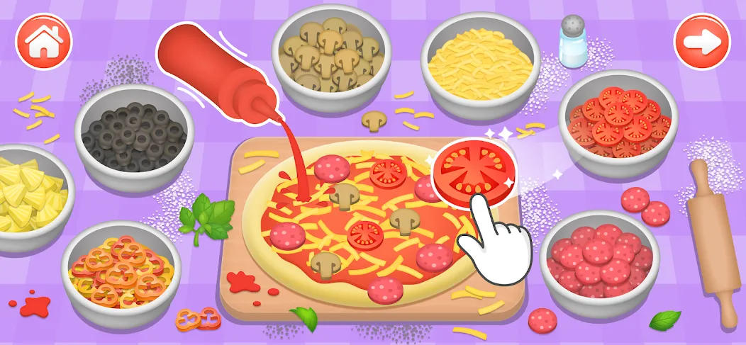 Взлом Kids Cooking Games 2+ Year Old — Все рецепты разблокированы — скриншот 1 Взлом Kids Cooking Games 2+ Year Old — Все рецепты разблокированы — скриншот 1