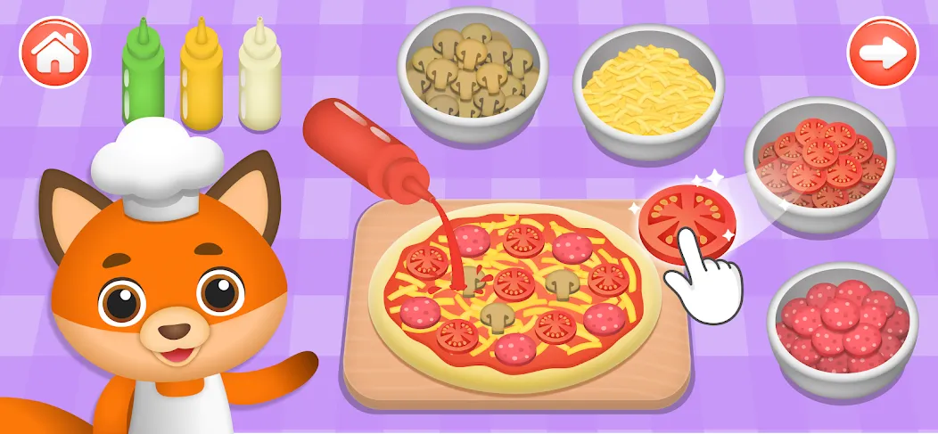 Взлом Kids Cooking Games 2+ Year Old — Все рецепты разблокированы — скриншот 2 Взлом Kids Cooking Games 2+ Year Old — Все рецепты разблокированы — скриншот 2
