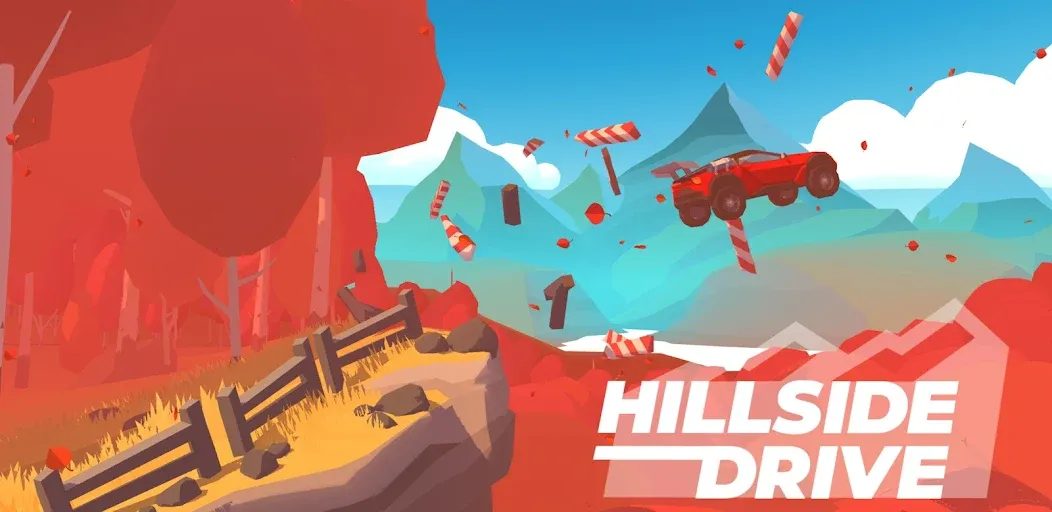 Hillside Drive: car racing на Андроид — Мод Безлимитные деньги и топливо — скриншот 1