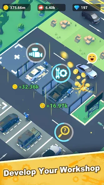 Car Mechanic Tycoon MOD — Безлимитные деньги и всё открыто на Андроид — скриншот 3