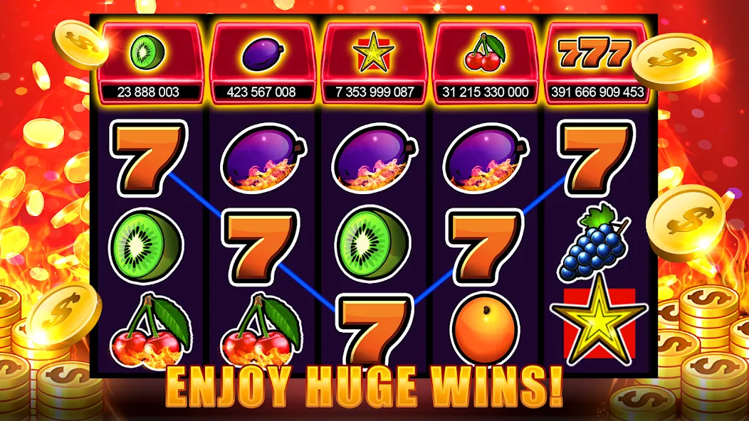 Скачать Slots 777 - Slot Machine Games — Модификация Безлимитные монеты и джекпоты — скриншот 2