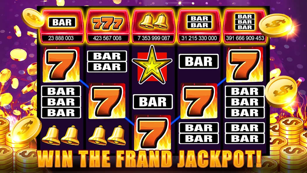 Скачать Slots 777 - Slot Machine Games — Модификация Безлимитные монеты и джекпоты — скриншот 3
