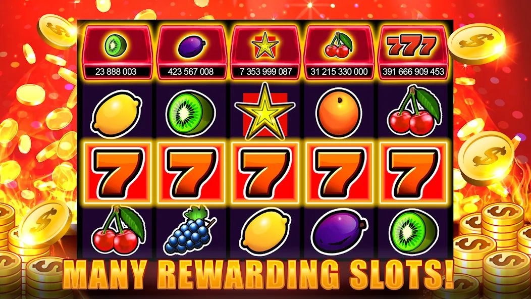 Скачать Slots 777 - Slot Machine Games — Модификация Безлимитные монеты и джекпоты — скриншот 4