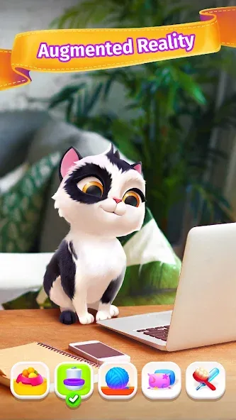 Скачать My Cat - Virtual pet simulator на Андроид — Безлимитные монеты и алмазы — скриншот 1