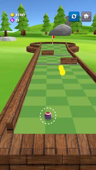 Mini Golf Game - Putt Putt 3D на Андроид — Безлимитные монеты и открыты все уровни — скриншот 1