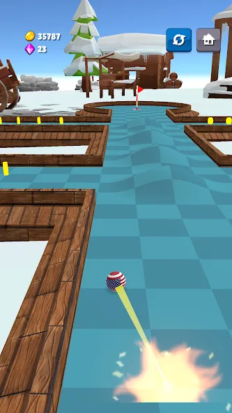 Mini Golf Game - Putt Putt 3D на Андроид — Безлимитные монеты и открыты все уровни — скриншот 3