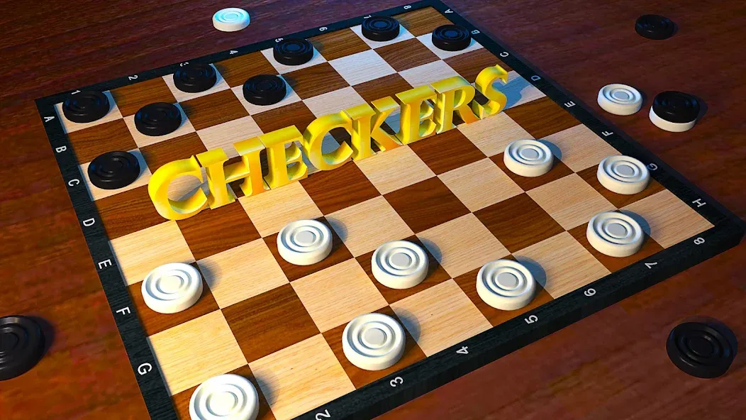 Checkers: Checkers Online- Dam — Мод: Без рекламы и всё открыто — скриншот 1