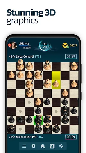 Скачать Chess Online — Последняя версия (Разблокированы премиум-доски и темы) — скриншот 1