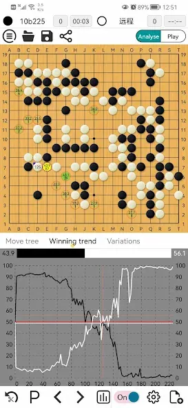AhQ Go - Strongest Go Game AI MOD APK на Android — Усиленный искусственный интеллект го — скриншот 3