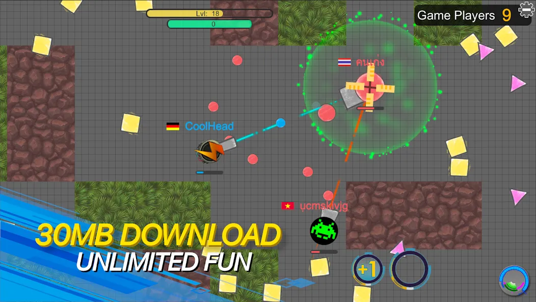 Скачать tank io games - piupiu.io на Android — Много денег и усиленный танк — скриншот 4