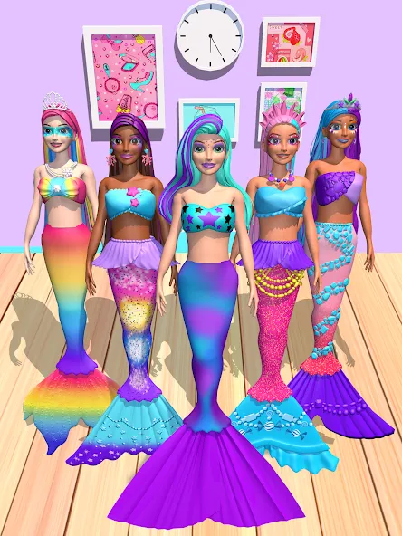 Скачать Color Reveal Suprise Doll Game с модом — Безлимитные монеты и все куклы — скриншот 3