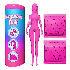 Скачать Color Reveal Suprise Doll Game с модом — Безлимитные монеты и все куклы