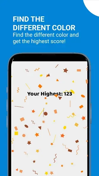 Color Blind Test Game на Андроид — Мод Улучшенная проверка цветов без ограничений — скриншот 2