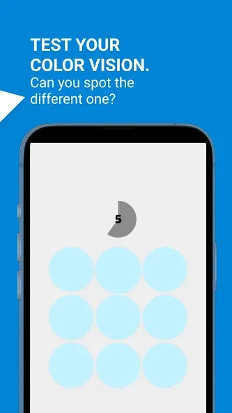 Color Blind Test Game на Андроид — Мод Улучшенная проверка цветов без ограничений — скриншот 3