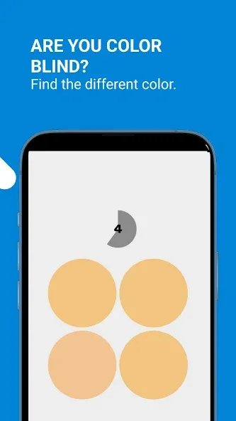 Color Blind Test Game на Андроид — Мод Улучшенная проверка цветов без ограничений — скриншот 5