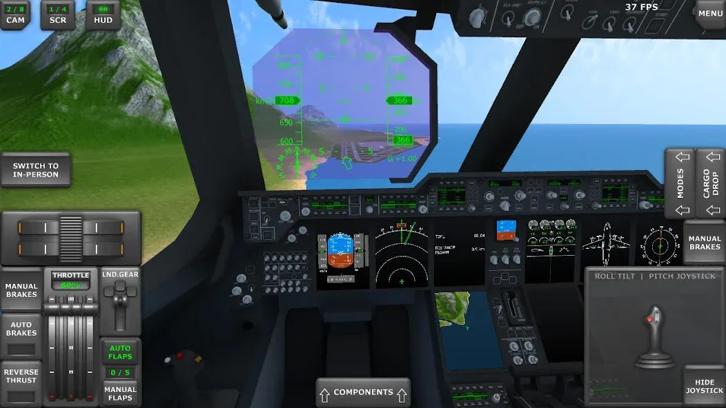 Скачать Turboprop Flight Simulator — Последняя версия (Безлимитные деньги и все самолёты) — скриншот 3