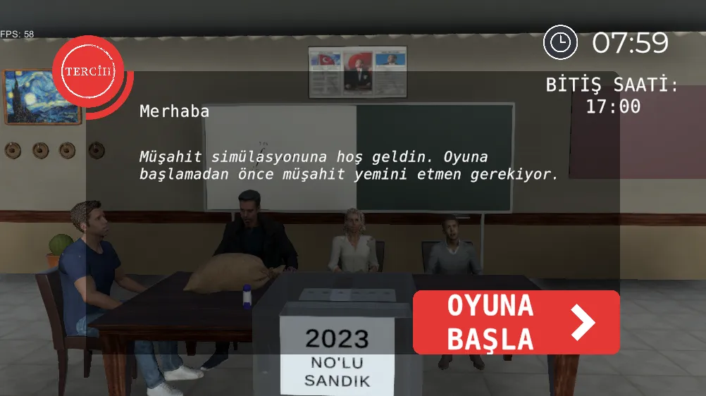Скачать Seçim 2023 Müşahit oyunu MOD APK — Неограниченные голоса и все уровни — скриншот 2