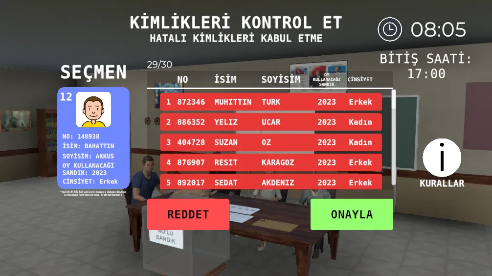 Скачать Seçim 2023 Müşahit oyunu MOD APK — Неограниченные голоса и все уровни — скриншот 3