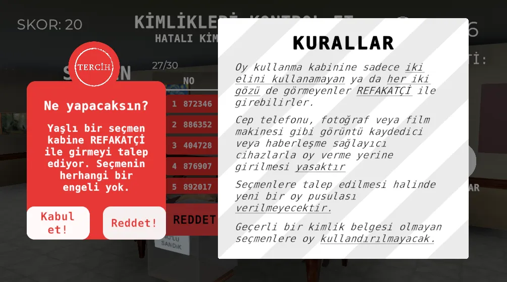 Скачать Seçim 2023 Müşahit oyunu MOD APK — Неограниченные голоса и все уровни — скриншот 5
