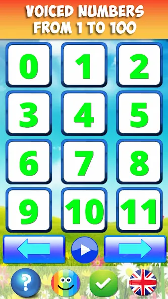 Numbers for kids 1 to 10 Math на Андроид — Мод Все числа и задания открыты — скриншот 1 Numbers for kids 1 to 10 Math на Андроид — Мод Все числа и задания открыты — скриншот 1