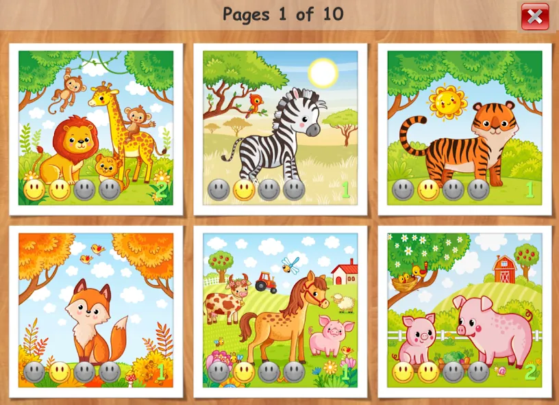 Kids puzzles - 3 and 5 years — Открыты все пазлы и уровни — скриншот 3