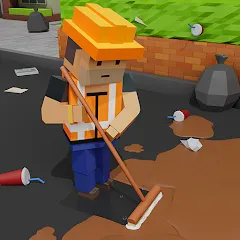 Скачать Cleaning Idle (Мод: Безлимитные деньги и всё открыто) на Андроид