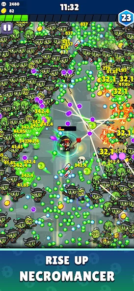 Rise of Necromancer MOD APK на Android — Безлимитная мана и мощная магия — скриншот 1