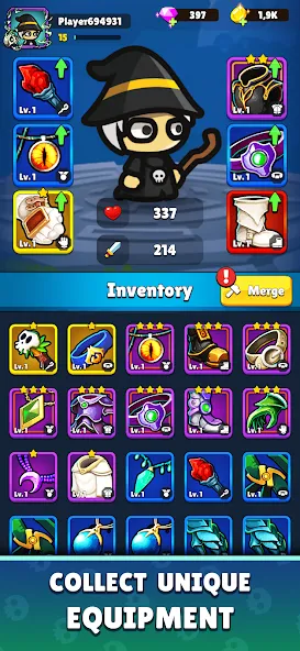 Rise of Necromancer MOD APK на Android — Безлимитная мана и мощная магия — скриншот 5