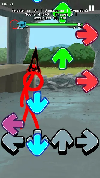 Скачать Beat Fight Stickman Full Week (Мод: Безлимитные деньги и все персонажи) на Андроид — скриншот 2