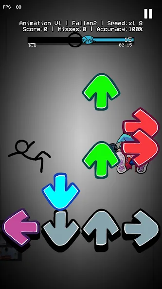 Скачать Beat Fight Stickman Full Week (Мод: Безлимитные деньги и все персонажи) на Андроид — скриншот 5