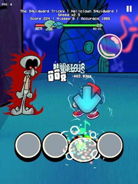 Trickward Undersea Beat Battle Mod APK Новые ритмичные подводные битвы — Скачать на Андроид — скриншот 4