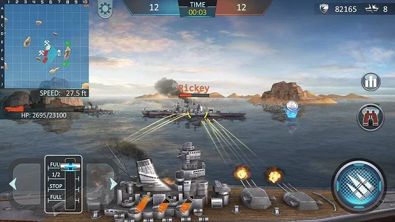 Скачать Warship Attack 3D на Андроид — Безлимитные деньги и патроны — скриншот 1