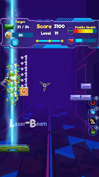 Скачать взломанную Brick Breaker- Bricks 3d Game — Безлимитные жизни и усиленные бонусы — скриншот 4