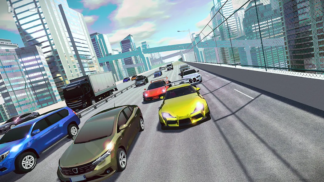 Racing Xperience: Online Race — Взломанная версия (Безлимитные деньги и разблокированы все машины) — скриншот 1