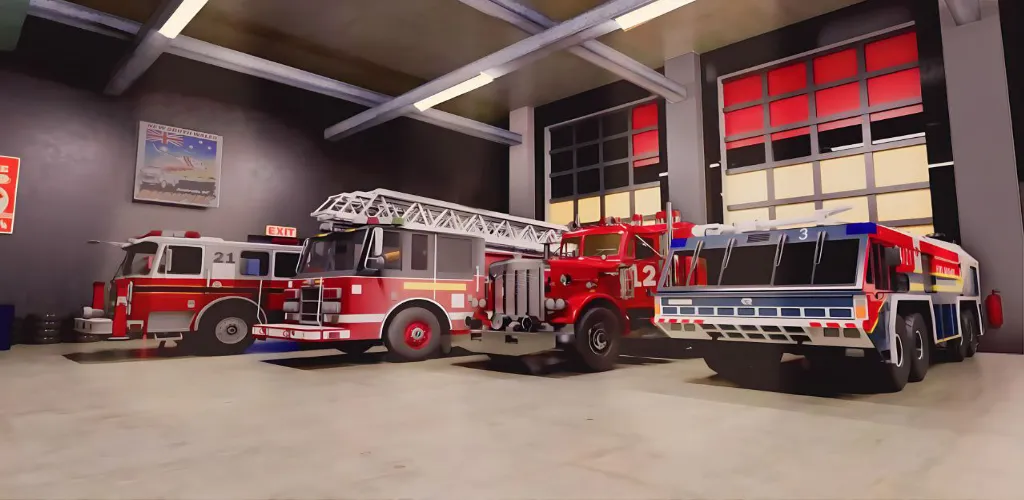 Скачать Real Firefighter 3D Simulator (Мод: Безлимитные деньги и топливо) на Андроид — скриншот 4