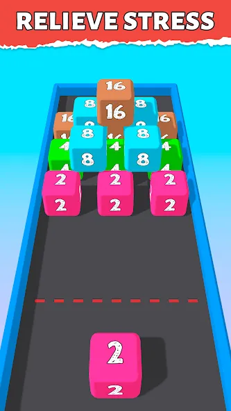 Bounce Merge 2048 Join Numbers — Мод: Безлимитные монеты и подсказки — скриншот 3