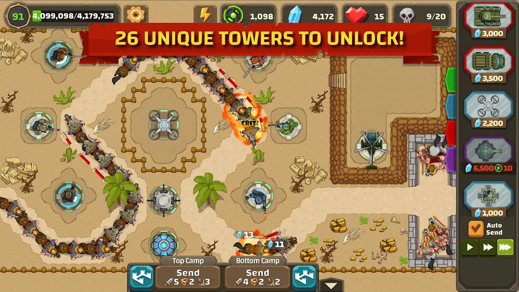 Скачать Ancient Allies Tower Defense с модом — Безлимитные ресурсы и все башни — скриншот 1
