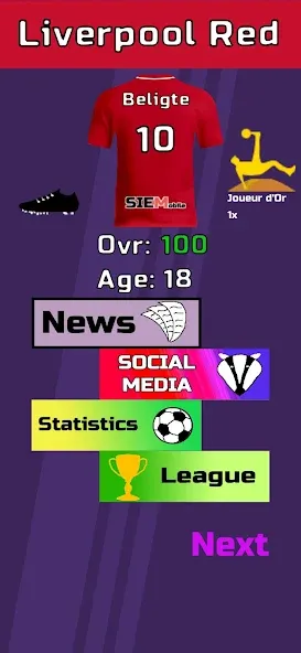 Скачать Football Career Sim на телефон — Безлимитные деньги и энергия — скриншот 2 Скачать Football Career Sim на телефон — Безлимитные деньги и энергия — скриншот 2