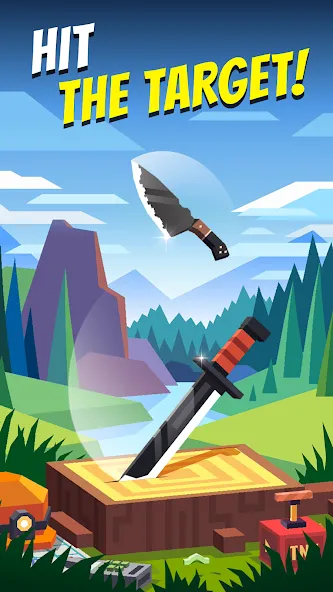 Скачать Flippy Knife: 3D flipping game — Модификация Безлимитные монеты и ножи открыты — скриншот 1 Скачать Flippy Knife: 3D flipping game — Модификация Безлимитные монеты и ножи открыты — скриншот 1
