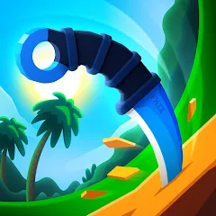 Скачать Flippy Knife: 3D flipping game — Модификация Безлимитные монеты и ножи открыты