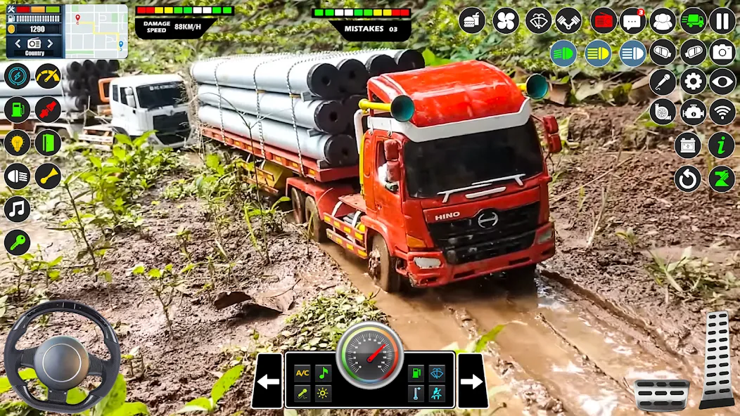 Mud Truck Runner Simulator 3D MOD — Безлимитные деньги и топливо на Андроид — скриншот 2