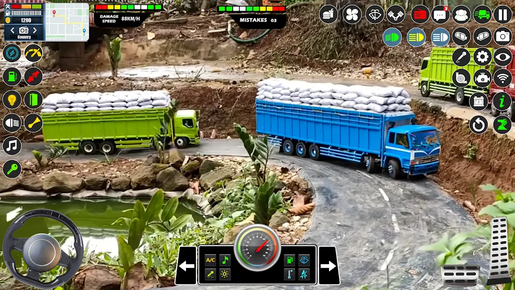 Mud Truck Runner Simulator 3D MOD — Безлимитные деньги и топливо на Андроид — скриншот 3