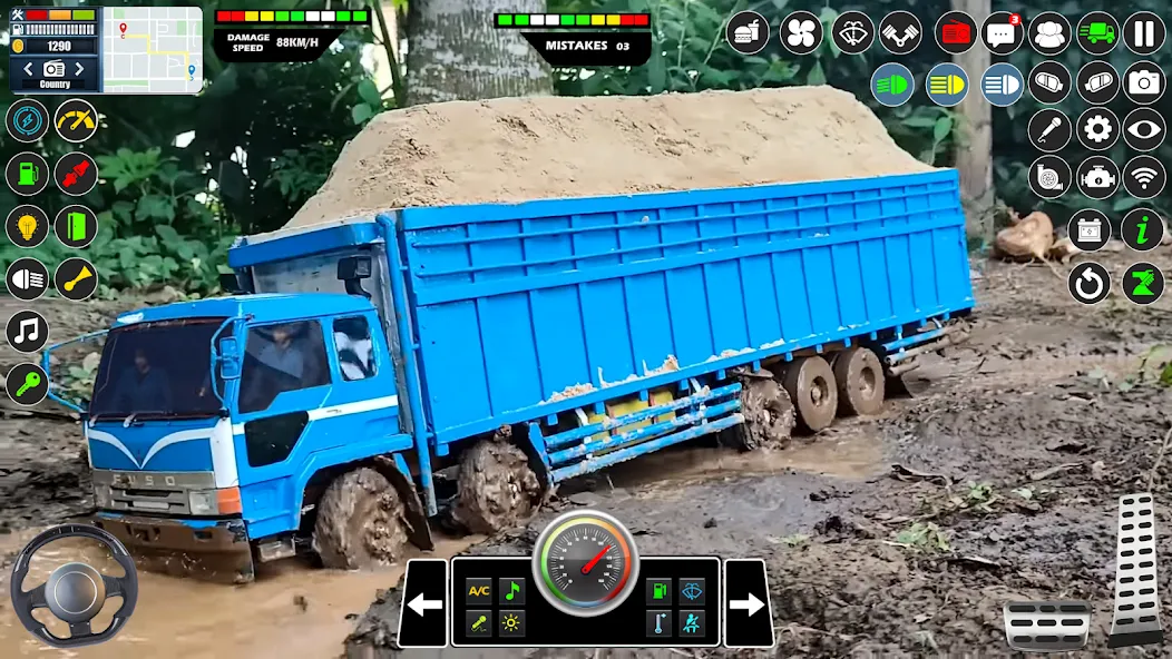 Mud Truck Runner Simulator 3D MOD — Безлимитные деньги и топливо на Андроид — скриншот 4